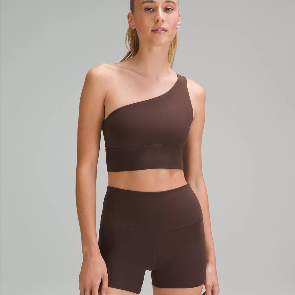 Lululemon Align Asymmetrical Bra in Espresso